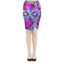 Crystal Northern Lights Palace, Abstract Ice  Midi Wrap Pencil Skirt View1