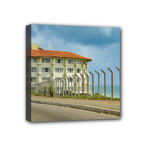 Eclectic Style Building Natal Brazil Mini Canvas 4  X 4  by dflcprints