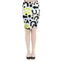 Yellow Right direction  Midi Wrap Pencil Skirt View1