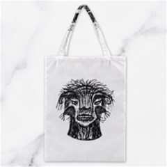 Fantasy Monster Head Drawing Classic Tote Bag by dflcprints
