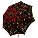 Love pattern 3 Hook Handle Umbrellas (Medium) View2