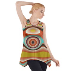 Oval Circle Patterns Side Drop Tank Tunic by digitaldivadesigns