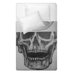 Skull Duvet Cover Double Side (single Size) by ArtByThree