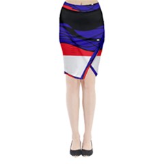 Cool Obsession  Midi Wrap Pencil Skirt by Valentinaart