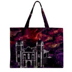 Fantasy Tropical Cityscape Aerial View Zipper Mini Tote Bag by dflcprints