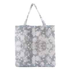 Light Circles, Watercolor Art Painting Grocery Tote Bag by picsaspassion