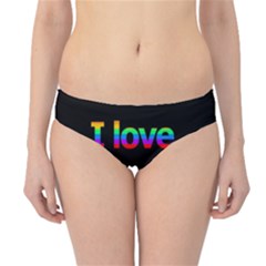 I Love You Proudly Hipster Bikini Bottoms by Valentinaart