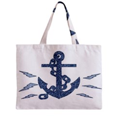 Anchor Pencil Drawing Art Zipper Mini Tote Bag by picsaspassion