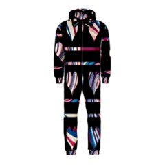 Colorful Harts Pattern Hooded Jumpsuit (kids) by Valentinaart