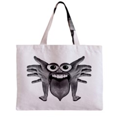 Body Part Monster Illustration Zipper Mini Tote Bag by dflcprints