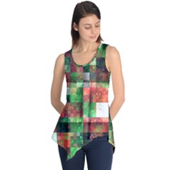 Paper Background Color Graphics Sleeveless Tunic by Amaryn4rt