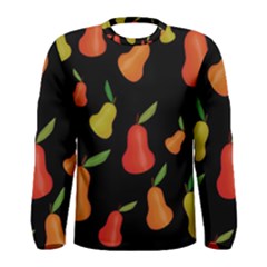 Pears Pattern Men s Long Sleeve Tee by Valentinaart