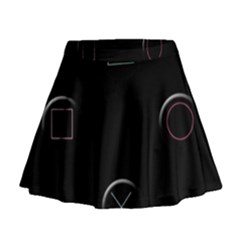 Joystick  Mini Flare Skirt by Valentinaart