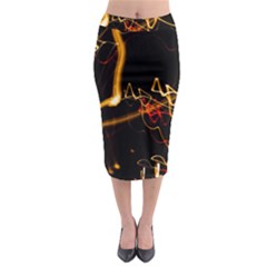 Abstract Midi Pencil Skirt by Amaryn4rt