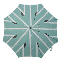 Birds Trees Birch Birch Trees Hook Handle Umbrellas (medium) by Amaryn4rt