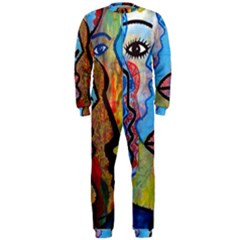 Graffiti Wall Color Artistic Onepiece Jumpsuit (men)  by Amaryn4rt