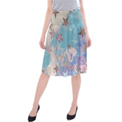 Pastel Stars Midi Beach Skirt by Brittlevirginclothing