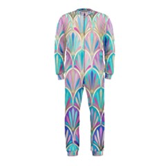 Colorful Lila Toned Mosaic Onepiece Jumpsuit (kids) by Brittlevirginclothing