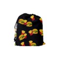 Hamburgers and french fries pattern Drawstring Pouches (Medium)  View2