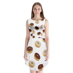 Donuts Pattern Sleeveless Chiffon Dress   by Valentinaart