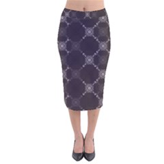 Abstract Seamless Pattern Velvet Midi Pencil Skirt by Amaryn4rt
