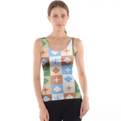 Fabric Textile Textures Cubes Tank Top by Amaryn4rt