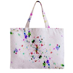 Star Structure Many Repetition Zipper Mini Tote Bag by Amaryn4rt