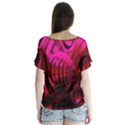 Abstract Bubble Background Flutter Sleeve Top View2