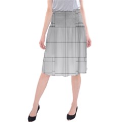 Abstract Architecture Contemporary Midi Beach Skirt by Amaryn4rt