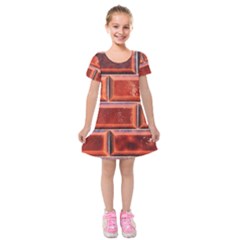 Portugal Ceramic Tiles Wall Kids  Short Sleeve Velvet Dress by Amaryn4rt