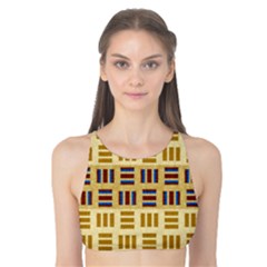 Textile Texture Fabric Material Tank Bikini Top by Amaryn4rt