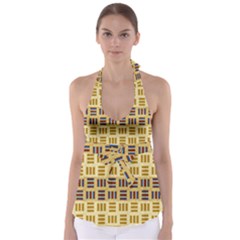 Textile Texture Fabric Material Babydoll Tankini Top by Amaryn4rt