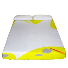 Mail Holyday Vacation Frame Fitted Sheet (queen Size) by Amaryn4rt