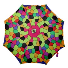 Stained Glass Abstract Background Hook Handle Umbrellas (medium) by Nexatart