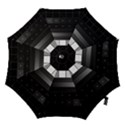 Grayscale Test Pattern Hook Handle Umbrellas (Medium) View1
