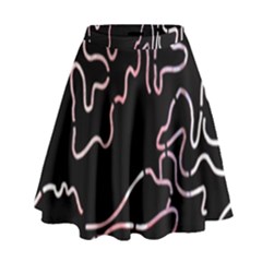 Abstract Glare Visual Art High Waist Skirt by Nexatart
