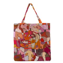 Abstract Abstraction Pattern Modern Grocery Tote Bag by Nexatart