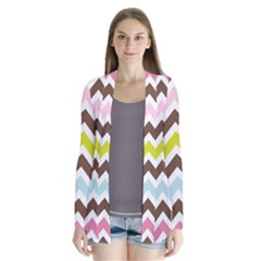 Chevrons Stripes Colors Background Cardigans by Nexatart