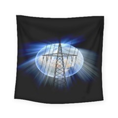Energy Revolution Current Square Tapestry (small) by Nexatart