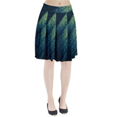 Gradiant Blue Pleated Skirt by Brittlevirginclothing