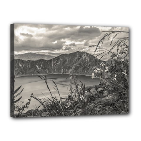 Quilotoa Lake Latacunga Ecuador Canvas 16  X 12  by dflcprints