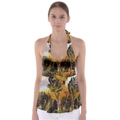 Abstract Digital Art Babydoll Tankini Top by Nexatart