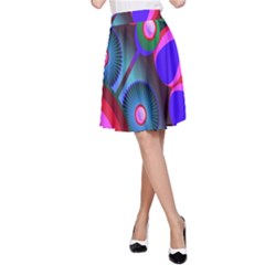 Abstract Digital Art  A-line Skirt by Nexatart
