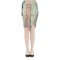 Abstract Board Construction Panel Midi Wrap Pencil Skirt by Nexatart