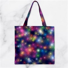 Abstract Background Graphic Design Zipper Grocery Tote Bag by Nexatart
