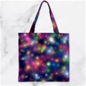 Abstract Background Graphic Design Zipper Grocery Tote Bag View1