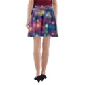 Abstract Background Graphic Design A-Line Pocket Skirt View2
