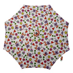 Doodle Pattern Hook Handle Umbrellas (medium) by Nexatart