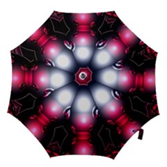 Red 3d  Computer Work Hook Handle Umbrellas (medium) by Nexatart