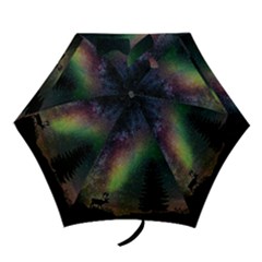 Starry Sky Galaxy Star Milky Way Mini Folding Umbrellas by Nexatart
